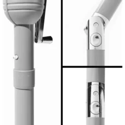 Gartenfreude Marktschirm Ø 300 Cm Taupe Mit Kurbelmechanik -Gartengeschäft 753056 4655 4