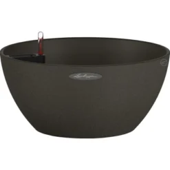 Lechuza Pflanzgefäß Cubeto Stone 30 Graphitschwarz Ø 30 Cm