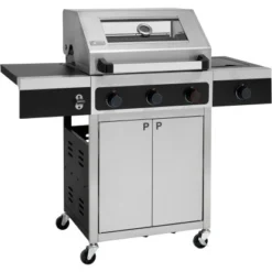 Tepro Gasgrill Keansburg 3 Mit Seitenbrenner Schwarz-Edelstahl