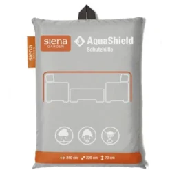 Siena Garden Lounge-Schutzhülle AquaShield Hellgrau 240 Cm X 220 Cm X 70 Cm