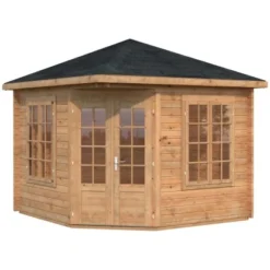 Palmako Holz-Pavillon Melanie Braun Tauchgrundiert BxT: 280 Cm X 280 Cm