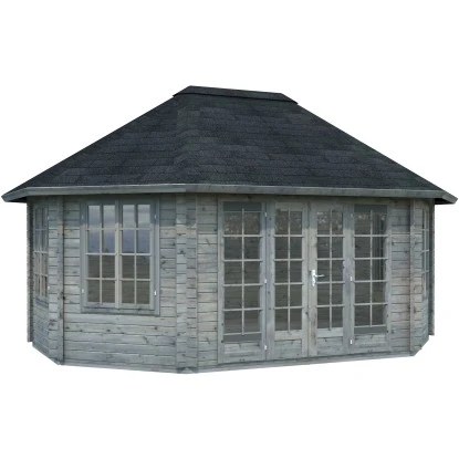 Palmako Holz-Pavillon Hanna Grau Tauchgrundiert BxT: 571 Cm X 421 Cm 1 Palmako Holz-Pavillon Hanna Grau Tauchgrundiert BxT: 571 Cm X 421 Cm