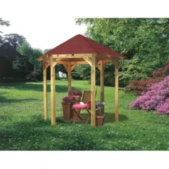 Karibu Pavillon Alicante Kesseldruckimprägniert 235 Cm X 208 Cm X 280 Cm