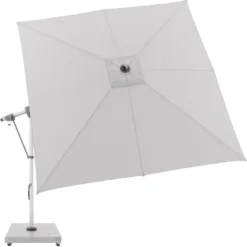 Doppler Ampelschirm Expert 300 Cm X 300 Cm Hellgrau Mit Kurbelmechanik -Gartengeschäft 821977 1948 03