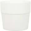 Scheurich Pflanzgefäß Groove Ø 28,5 Cm Bianco Hochwertiger Kunststoff