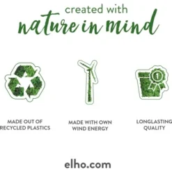 Elho Übertopf Pure Beads Small Ø 39,2 Cm Walnussbraun -Gartengeschäft 8711904350147 4667 03