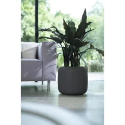 Elho Übertopf Pure Beads Small Ø 39,2 Cm Walnussbraun -Gartengeschäft 8711904350147 4667 08