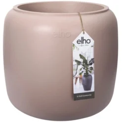 Elho Übertopf Pure Beads Small Ø 39,2 Cm Kieselrosa -Gartengeschäft 8711904350161 4667 01