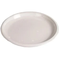 M Collections Untertopf Saucer Glazed 29 Cm X 29 Cm Weiß