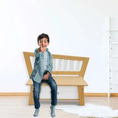 Axi Aufbewahrungsbank Corky Braun Weiß 2 Axi Aufbewahrungsbank Corky Braun Weiß – Bild 2