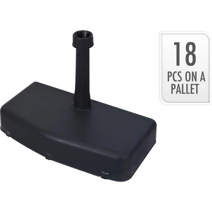 Schirmständer Rechteckig Schwarz 20 Kg 1 Schirmständer Rechteckig Schwarz 20 Kg