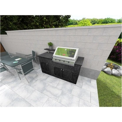 Häusler Outdoor-Küche Azul Noche 180 Cm X 60 Cm X 110 Cm Barpl. Auf Edelstahlst. 2 Häusler Outdoor-Küche Azul Noche 180 Cm X 60 Cm X 110 Cm Barpl. Auf Edelstahlst. – Bild 2