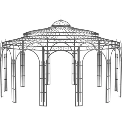 Eleo Pavillon Toskana 340 Cm X Ø 550 Cm Pulverbeschichtet DB703 1 Eleo Pavillon Toskana 340 Cm X Ø 550 Cm Pulverbeschichtet DB703