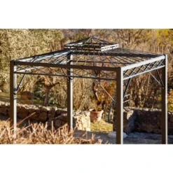 Eleo Pavillon Bolzano 269 Cm X 208 Cm X 208 Cm Pulverbeschichtet DB703 5 Eleo Pavillon Bolzano 269 Cm X 208 Cm X 208 Cm Pulverbeschichtet DB703 -Gartengeschäft 945323 4915 3