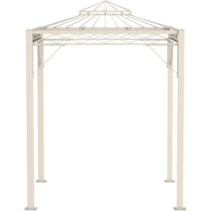 Eleo Pavillon Bolzano 269 Cm X 208 Cm X 208 Cm Pulverbeschichtet Weiß 1 Eleo Pavillon Bolzano 269 Cm X 208 Cm X 208 Cm Pulverbeschichtet Weiß