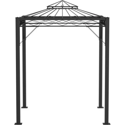 Eleo Pavillon Bolzano 269 Cm X 208 Cm X 208 Cm Pulverbeschichtet Schwarz 1 Eleo Pavillon Bolzano 269 Cm X 208 Cm X 208 Cm Pulverbeschichtet Schwarz