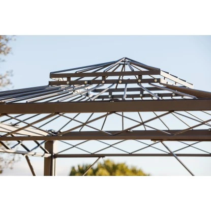 Eleo Pavillon Bolzano 269 Cm X 208 Cm X 208 Cm Pulverbeschichtet Schwarz 3 Eleo Pavillon Bolzano 269 Cm X 208 Cm X 208 Cm Pulverbeschichtet Schwarz – Bild 3