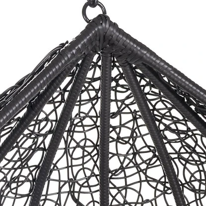 Home Deluxe Hängesessel-Korb Cielo Aus Polyrattan Grau 2 Home Deluxe Hängesessel-Korb Cielo Aus Polyrattan Grau – Bild 2