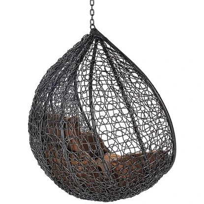 Home Deluxe Hängesessel-Korb Cielo Aus Polyrattan Grau 8 Home Deluxe Hängesessel-Korb Cielo Aus Polyrattan Grau – Bild 8