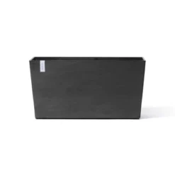 Ecopots Pflanztopf Paris Rollen Dunkelgrau 100 Cm X 40 Cm X 50 Cm