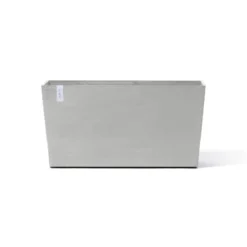 Ecopots Pflanztopf Paris Rollen Weißgrau 100 Cm X 40 Cm X 50 Cm