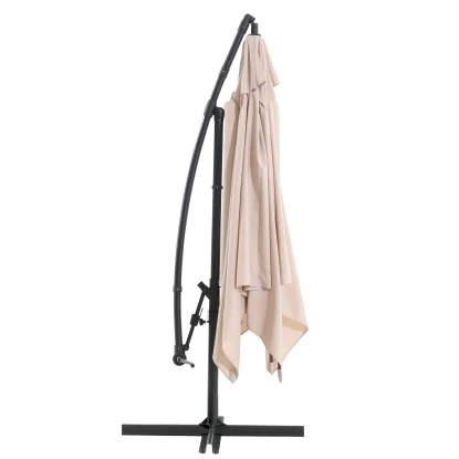 Ampelschirm Alvarado 300 Cm X 300 Cm Beige Mit Kurbel 2 Ampelschirm Alvarado 300 Cm X 300 Cm Beige Mit Kurbel – Bild 2