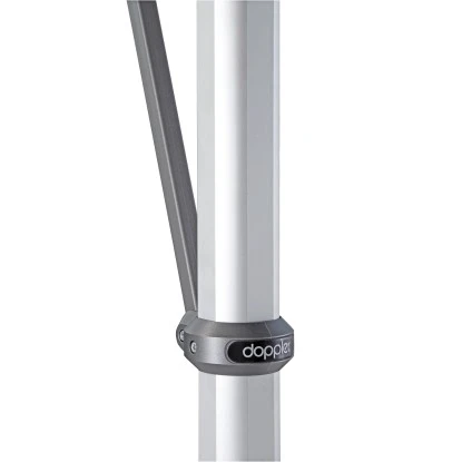 Doppler Marktschirm Expert Ø 350 Cm Hellgrau Mit Kurbelmechanik 6 Doppler Marktschirm Expert Ø 350 Cm Hellgrau Mit Kurbelmechanik – Bild 6