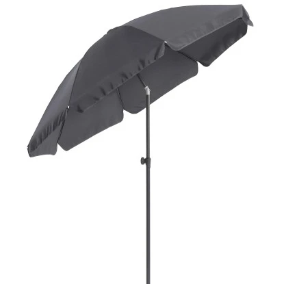 Balkonschirm Hernando Ø 200 Cm Anthrazit Mit Push-Up-Funktion 8 Balkonschirm Hernando Ø 200 Cm Anthrazit Mit Push-Up-Funktion – Bild 8