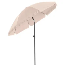 Balkonschirm Hernando Ø 200 Cm Beige Mit Push-Up-Funktion 20 Balkonschirm Hernando Ø 200 Cm Beige Mit Push-Up-Funktion -Gartengeschäft lkonschirm hernando rund 9