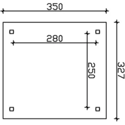 Skan Holz Holz-Pavillon Marseille Weiß Lasiert 274 Cm X 304 Cm -Gartengeschäft pavillon bild3 3712731126