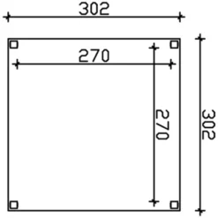 Skan Holz Holz-Pavillon Toulouse Eiche Hell Lasiert 294 Cm X 294 Cm -Gartengeschäft pavillon bild3 3713340131
