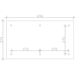 Skan Holz Holz-Pavillon Orleans 1 Eiche Hell Lasiert 294 Cm X 576 Cm -Gartengeschäft pavillon bild3 3718080131