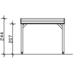 Skan Holz Holz-Pavillon Toulouse Nussbaum Lasiert 294 Cm X 294 Cm -Gartengeschäft pavillon bild4 3713340331
